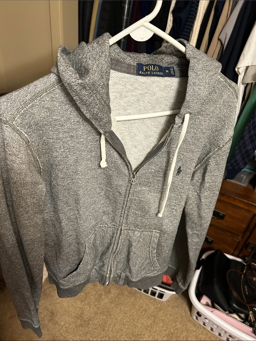 Polo by Ralph Lauren Gray Zip-Up Hoodie